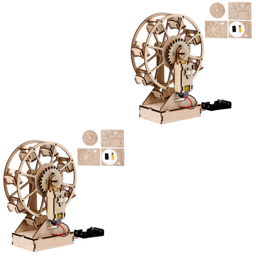 2Pz in Legno 3D Puzzle Bambini Gioco Creativo DIY 2