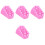 40Pz Bigodini Permanente Rosa ABS Strumenti Styling 5