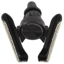 5Pz Porta Cellulare Auto Con Strass ABS Ventola