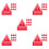 50Pz Sticker Sicurezza PVC Rosso Per Esterni 7