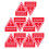 50Pz Sticker Sicurezza PVC Rosso Per Esterni 3