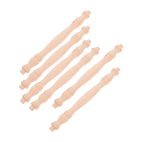 24Pz Spindle Legno Massello Khaki Per E Arredamento Casa 1