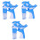 3St Kinder Bubbelfabriek Met Licht Automatisch Multi Kleuren 3