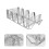 3Pz Taco Holder Acciaio Stand Pancake Argento Resistente Per Casa 10