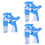 3St Kinder Bubbelfabriek Met Licht Automatisch Multi Kleuren 6
