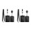 2Set Porta Tessere Nero PU Con E Gancio Retrattile Resistente 8