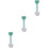 3St Sierelement Skyblue Hangende Medisch En Mode Gebruik 6
