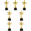 7St Decoratieve Gouden Plastic Stabiliteit En Lange Levensduur 9