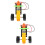 2Sets Montage Speelgoed Kind DIY Robot Bezorgrobot Stimulerend 8