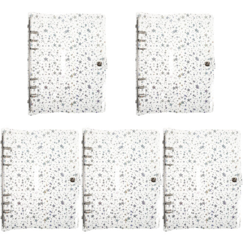 5St Duurzame Transparante 6-Ringen Binder Shell Voor School 1