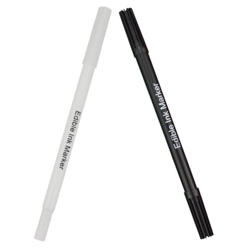 6St Dubbele Punt Eetbare Pen Set Kleur Markeerstift Voor 1