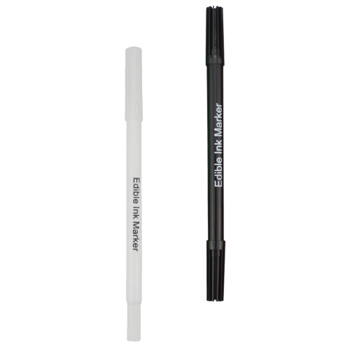 6St Dubbele Punt Eetbare Pen Set Kleur Markeerstift Voor 2
