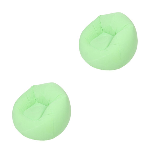 2Pièces Gonflable Vert En PVC Pour , Robuste Portable 2