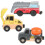 4Sets Kinderspeelset Bouwmodellen Plastic Vrachtwagens Educatief Speel 1