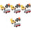 4Sets Kinderspeelset Bouwmodellen Plastic Vrachtwagens Educatief Speel 5