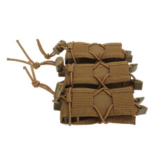 Outdoor-Dreifach-Molle-Magazintasche 9mm Offener Top; Kurzstil, Braun