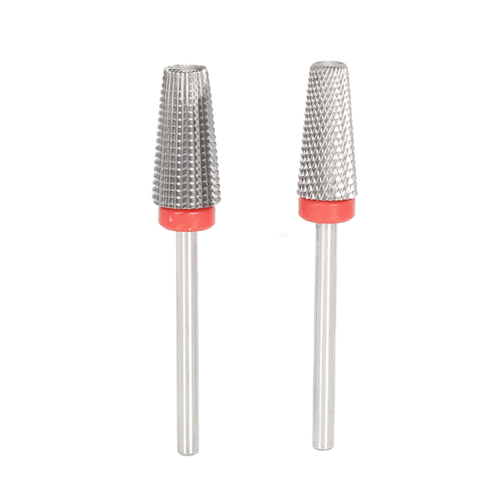 2pcs Tungsten Steel Nail Drill Bits for Gel Nails & Glue Removal