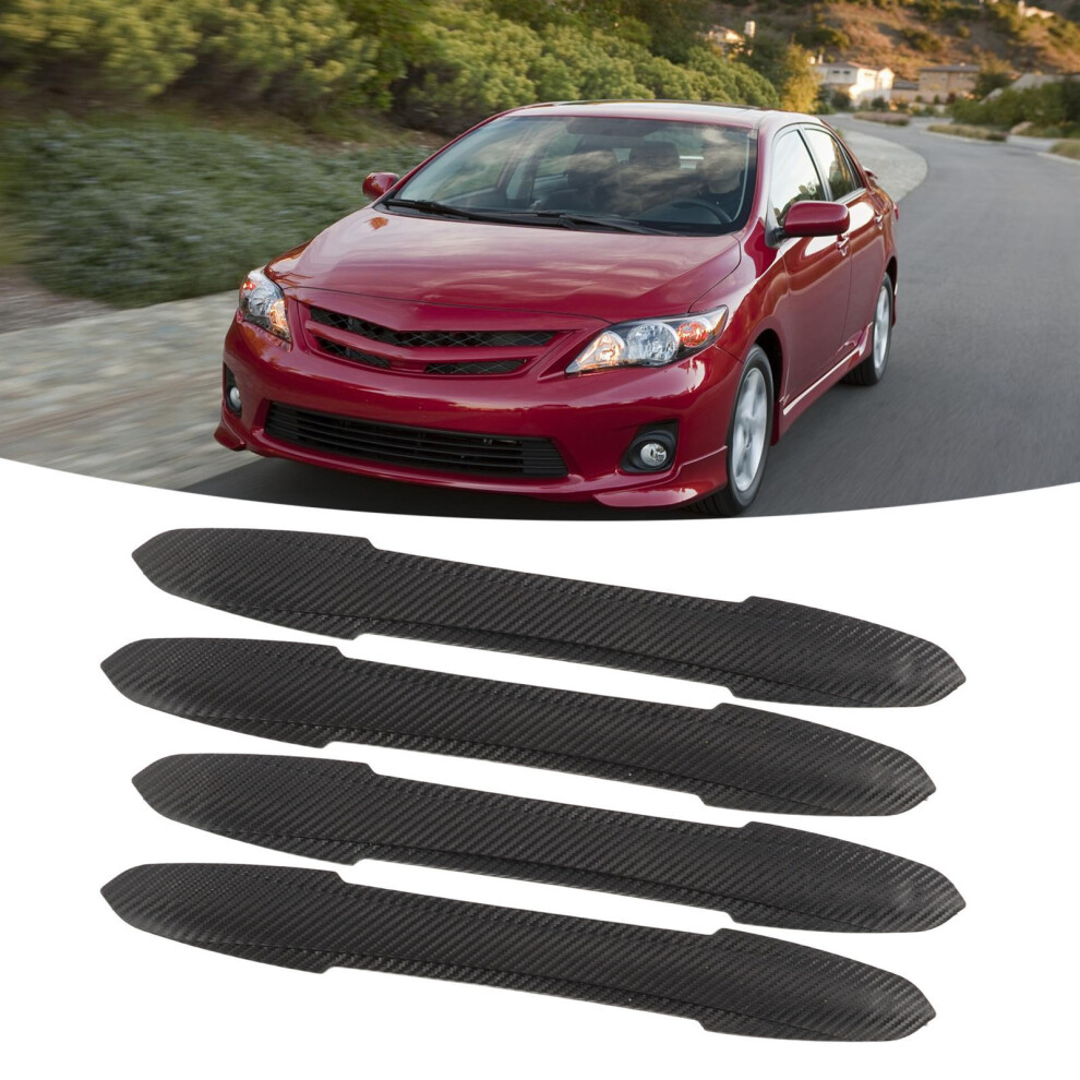 4Pcs Carbon Fiber Bumper Guard Strip 43Cm Scratch Protector Universal 8311368889865