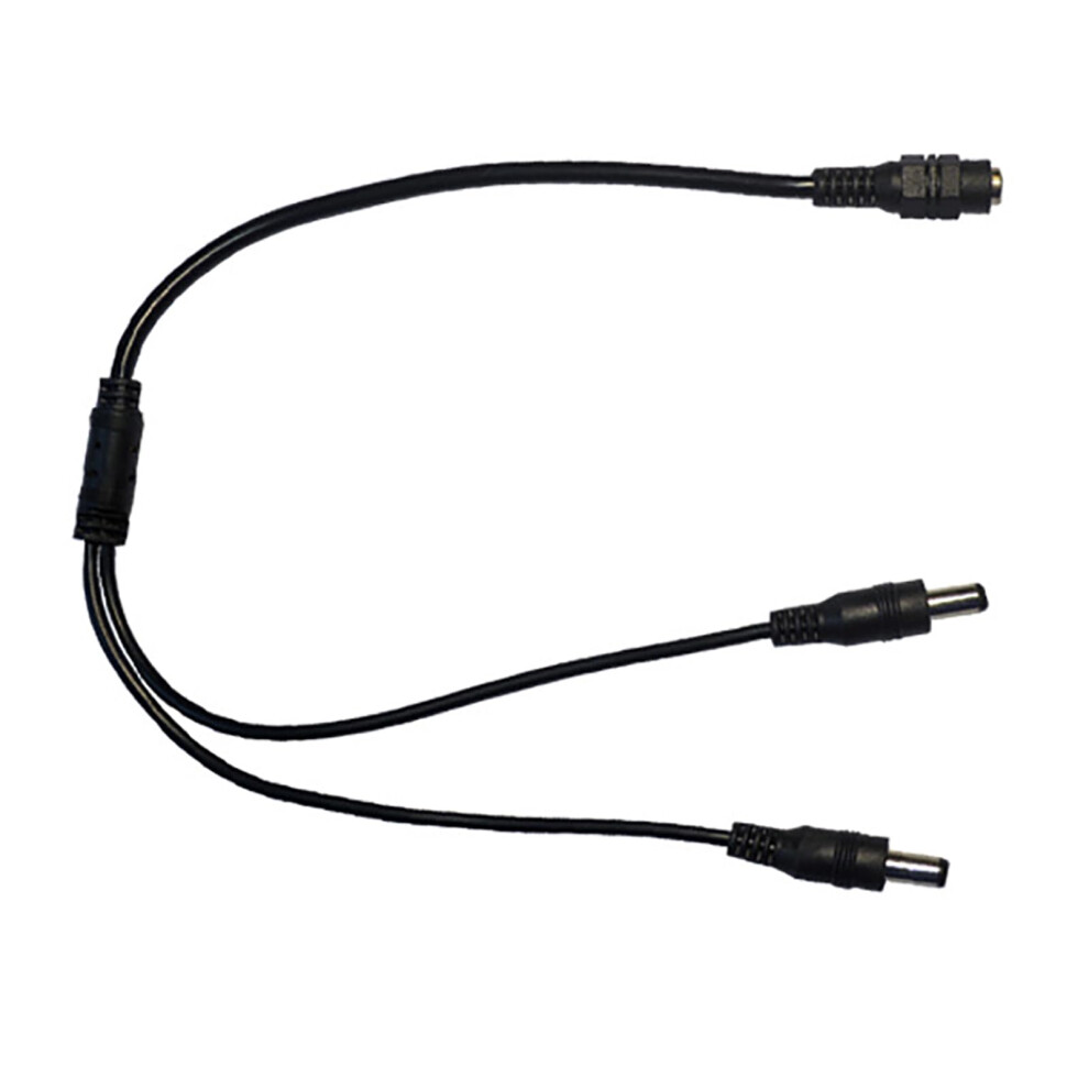Dc Power Splitter Cable 5.5Mm X 2.1Mm Male To Female Adapter For Led Lights And Cctv Cameras Black 9113335152045