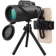 Monocular Telescope, 40x60 Definition Monocular, Compact Waterproof with Smartphone Mount