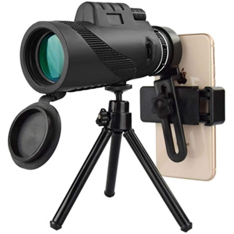 Monocular Telescope, 40X60 Definition Monocular, Compact Waterproof With Smartphone Mount Light 9412369348623