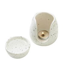 Bougeoirs en céramique, brûleurs à huile, chauffe-cire avec