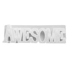 2Stk Alphabet Silikonform Für DIY Ornamente Und Weiß
