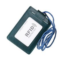 3Stk Hanging Holder Leder Blau Robust Und Leicht Für Karten