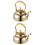 2Stk Desktop Gold Mit Holzgriff 5