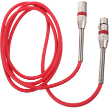 2Stk Rotes Xlr Mikrofonkabel PVC Kupfer 3 Pin Male-Female Stecker