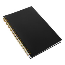 3Stk Schwarzes Inventarbuch Für Büro, & Finanzverwaltung Mit PP