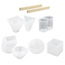 2Sets Langlebige Silikonformen Für DIY Schmuck Und in Weiß