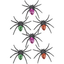 12Stk Plastik Spinnen Modell Halloween Zubehör Für Party Und Deko