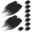96Jgo Barbas Negras Artificiales Con Bolas De Madera Para DIY 1
