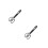 2Ud Pinzas Para Recoger Heces De Mascotas Mango Cómodo Negro 6