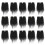 96Jgo Barbas Negras Artificiales Con Bolas De Madera Para DIY 3