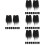 96Jgo Barbas Negras Artificiales Con Bolas De Madera Para DIY 8
