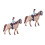 2Pièces Modèles Chevaux Colorés Décor Maison Jeu DIY 2