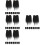 96Jgo Barbas Negras Artificiales Con Bolas De Madera Para DIY 9