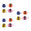 12Ud De Mano Multicolor Para Eventos Y Escuela 4