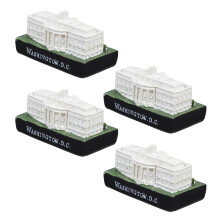 20Ud Adorno De Escritorio Casa Blanca Resina Plata Souvenir Dc