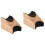 2Pièces Support Instrument Bois Beige Repose-Manche Guitare Stable 6