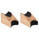2Pièces Support Instrument Bois Beige Repose-Manche Guitare Stable 4