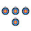4Pcs Durable ABS Targets for Kids Home Practice Games 4