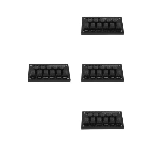 4Pièces Plaques Numéros Lumineuses Noires Installation Facile 2