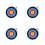 4Pcs Durable ABS Targets for Kids Home Practice Games 3