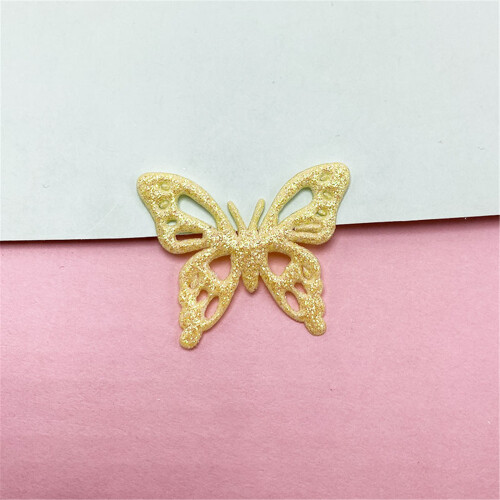 Patchs pince à cheveux papillon mignon Barrettes-taille L dorée 2