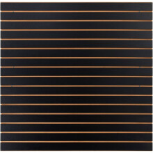 Wandpaneele mit Latten-Duoku-4 ft x 2 ft-Schwarze Garagen-Wandpaneele 24 Zoll H x 48 Zoll L (Set von 2 Paneelen)