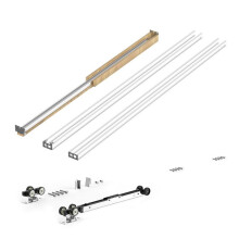 Kit de Contre-châssis-Duoku-pour Porte Coulissante-61-91,4 cm de Largeur et 203,2 cm de Hauteur-Système de Porte Escamotable