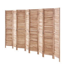Trennwand - DUOKU - SS-004-8P-NA - 8 Paneele - Höhe 1700 mm - Paulownia Holz